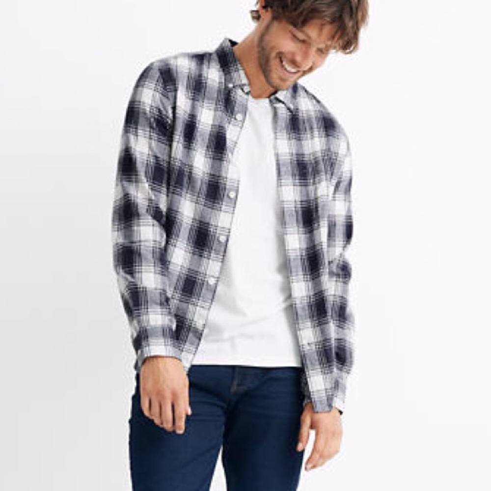 Madewell Lightweight Flannel Shirt in Newnham Plaid
